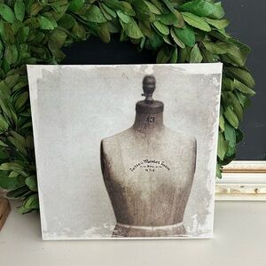 Vintage Dress Form Canvas Art